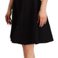 Elegant A-Line Sheath Dress in Black