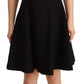 Elegant A-Line Sheath Dress in Black