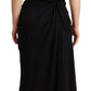 Elegant Strapless Silk Midi Dress