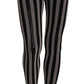 Black and White Striped Luxury Tights