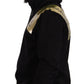 Elevate Your Style with a Black Golden-Logo Pullover