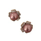 Elegant Floral Crystal Pearl Clip-On Earrings