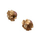 Elegant Floral Crystal Pearl Clip-On Earrings