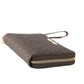 Jet Set Large Brown Signature PVC Flat Multifunction Wrist Wallet