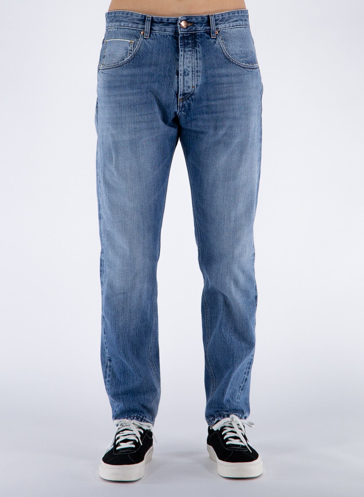 Blue Cotton Men's Jeans