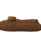 Elegant Wool Knit Ballerina Flats in Brown