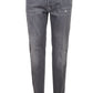 Gray Cotton Stretch Men Jeans