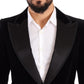 Elegant Single Breasted Velvet Blazer