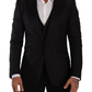 Sicilia Slim Fit Black Suit Ensemble