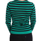 Elegant Striped Cashmere Silk Sweater