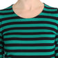 Elegant Striped Cashmere Silk Sweater