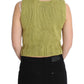 Chic Green Knitted Sleeveless Vest Sweater