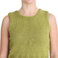 Chic Green Knitted Sleeveless Vest Sweater