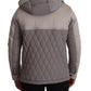 Elegant Lightweight Gray Windbreaker Jacket