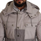 Elegant Lightweight Gray Windbreaker Jacket