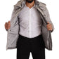 Elegant Lightweight Gray Windbreaker Jacket