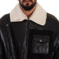 Elegant Shearling Biker Jacket