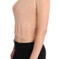 Elegant Pink Knitted Sleeveless Vest Sweater