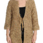 Elegant Beige Sweatercoat Cape