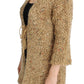 Elegant Beige Sweatercoat Cape