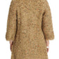 Elegant Beige Sweatercoat Cape