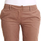 Chic Brown Cropped Corduroy Pants