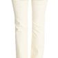 Chic Off-White Flared Designer Jeans