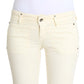 Chic Off-White Flared Designer Jeans