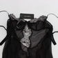 Elegant Black Silk Lace Lingerie Chemise