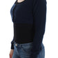 Chic Cashmere-Blend Cropped Sweater in Blue