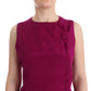 Stunning Silk Sleeveless Purple Blouse