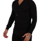 Elegant V-Neck Black Cashmere Cardigan