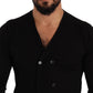 Elegant V-Neck Black Cashmere Cardigan