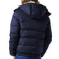 Elegant Sports Jacket with Hood in Navy Blue