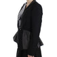 Elegant Monochrome Zippered Blazer Jacket