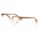 Brown Metallic Fiber Women Frame