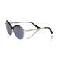 Black Metallic Women Sunglass