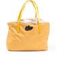 Yellow Polyester Women Handbag