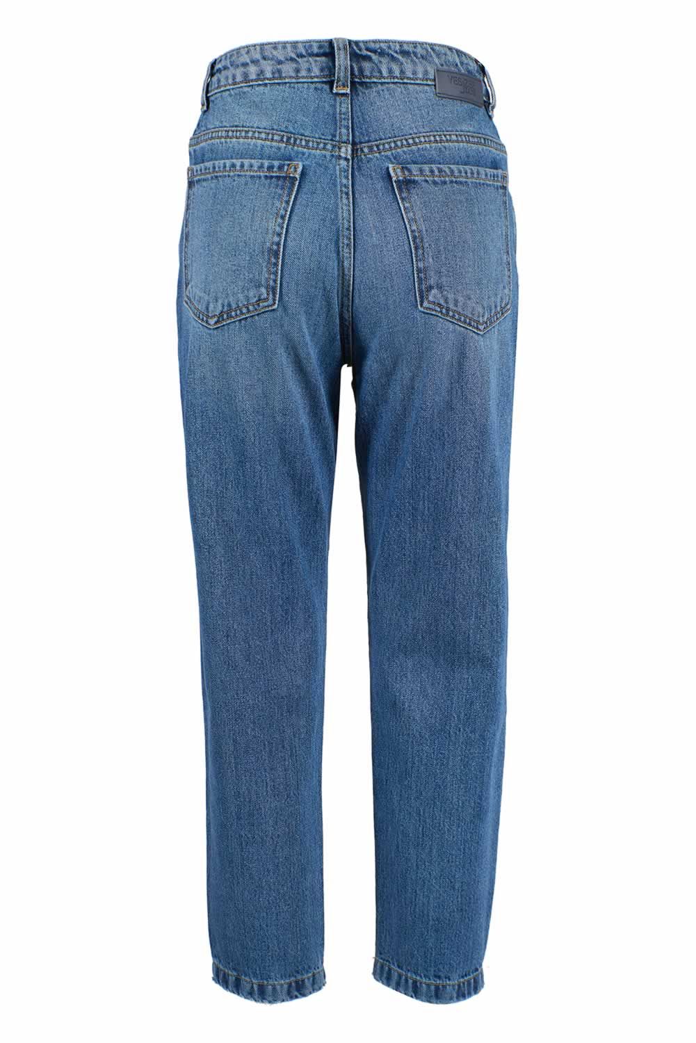 Blue Cotton Women Jeans