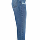 Blue Cotton Women Jeans