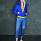 Blue Cotton Women Jeans