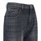 "Black Cotton Women High-Waisted Jean"