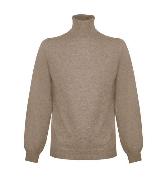 Beige Cashmere Men Sweater