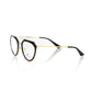 Aviator-Style Chic Eyeglasses with Gold Accents