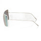 Silver Metallic Fiber Women Sunglasses