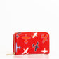 Red Leather Women Wallet