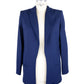 Elegant Blue Front-Open Jacket