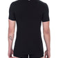 Black Cotton Men T-Shirt