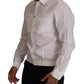 Elegant Italian White Cotton Shirt