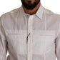 Elegant Italian White Cotton Shirt